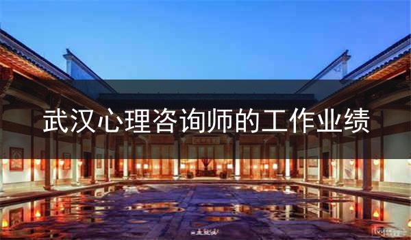 武汉心理咨询师的工作业绩