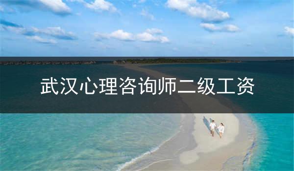 武汉心理咨询师二级工资
