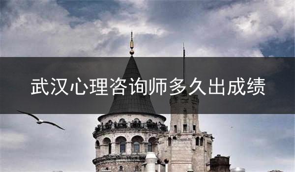 武汉心理咨询师多久出成绩