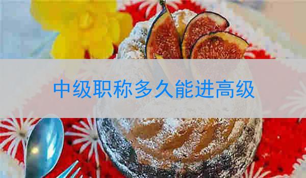 中级职称多久能进高级