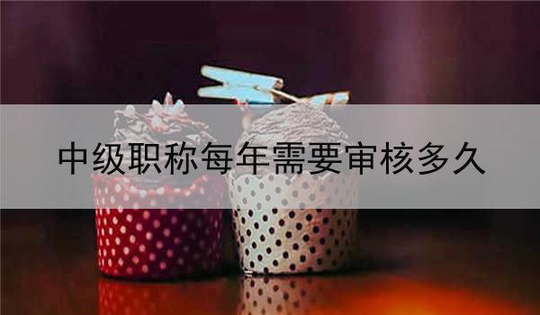 中级职称每年需要审核多久