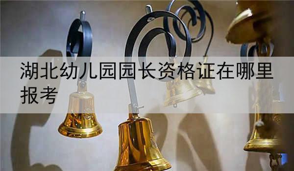 湖北幼儿园园长资格证在哪里报考